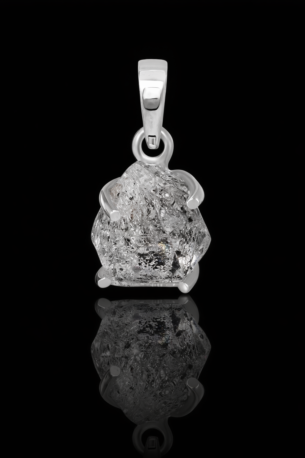 Herkimer diamant prívesok v striebre 925