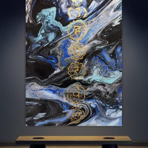 Vesmír v nás - acryl pouring