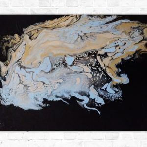 Medzi nebom a tichom - acryl pouring
