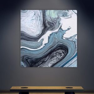 Pamäť Zeme - acryl pouring