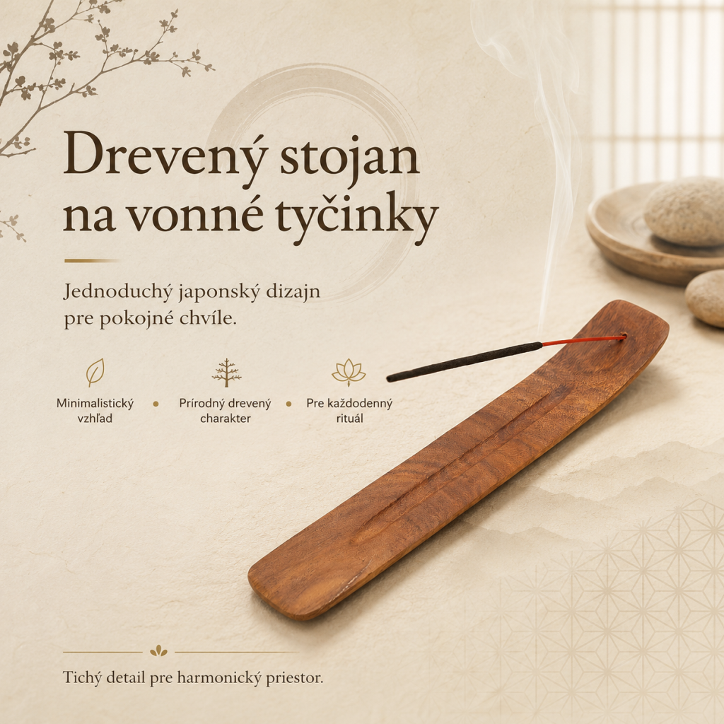 Drevený stojan na vonné tyčinky