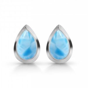 Larimar - náušnice