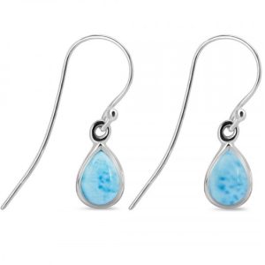 Larimar - visiace náušnice