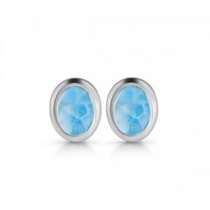 Larimar - náušnice