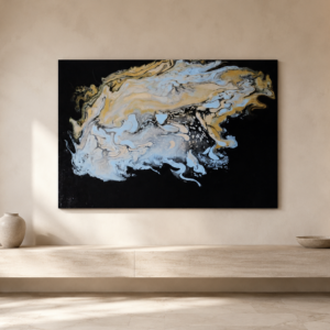 Medzi nebom a tichom - acryl pouring