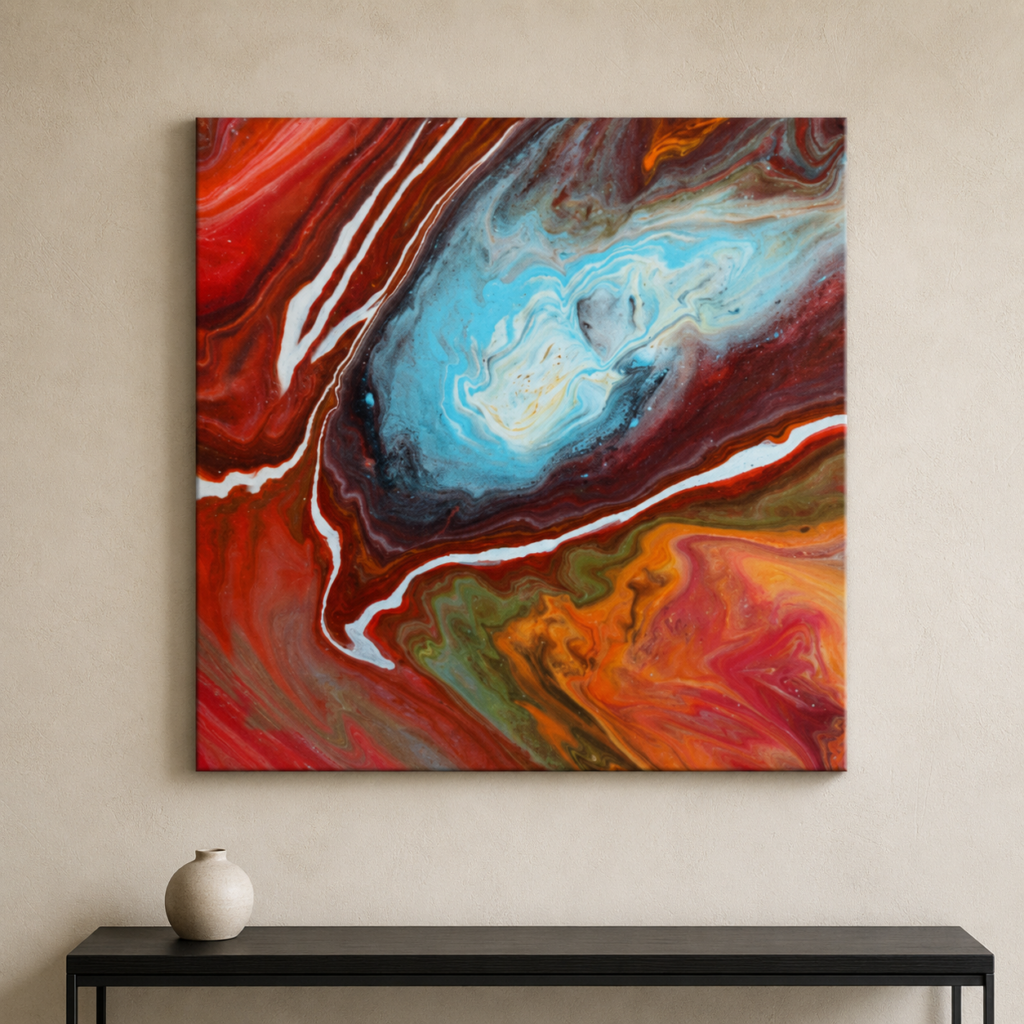 Predtým, než prídem - acryl pouring