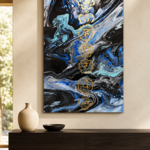 Vesmír v nás - acryl pouring